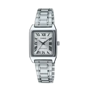 ساعت مچی زنانه Casio مدل LTP-V007D-7B | بند استیل ،صفحه سفید  | کلاسیک