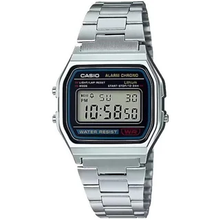 ساعت مچی دیجیتال کاسیو Casio A158WA-1DF | بند استیل نقره‌ای، طراحی کلاسیک و نوستالژیک