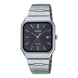 ساعت مچی مردانه کاسیو Casio MTP-B185D-1A | بند استیل نقره‌ای، صفحه مشکی | کلاسیک و رسمی
