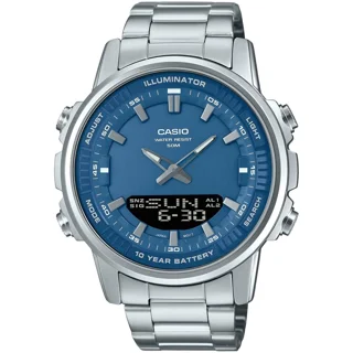 ساعت مچی مردانه Casio مدل AMW-880D-2A | بند استیل و صفحه آبی اسپرت