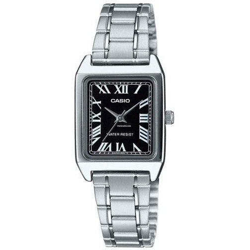 ساعت مچی زنانه Casio مدل LTP-V007D-1B | بند استیل ،صفحه مشکی  | کلاسیک